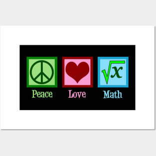 Peace Love Math Posters and Art